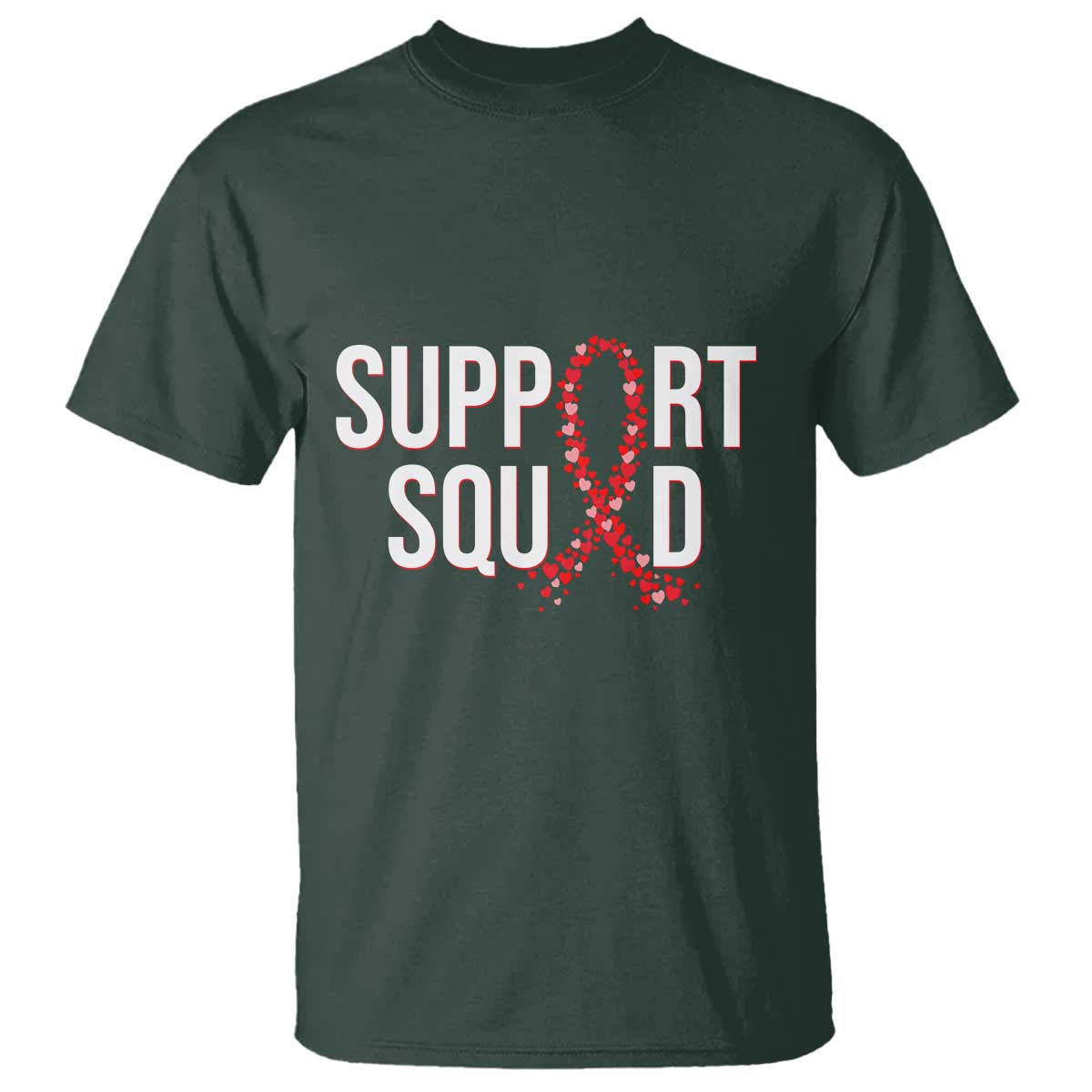 HIV AIDS Awareness Fighter T Shirt Support Squad Gift - Wonder Print Shop