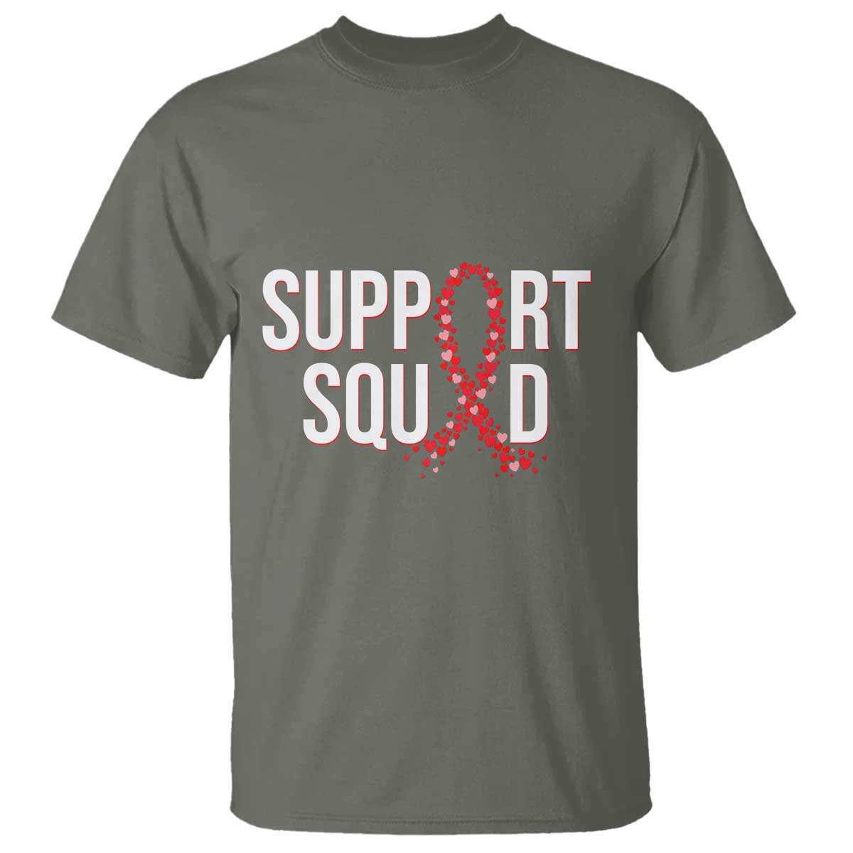 HIV AIDS Awareness Fighter T Shirt Support Squad Gift - Wonder Print Shop