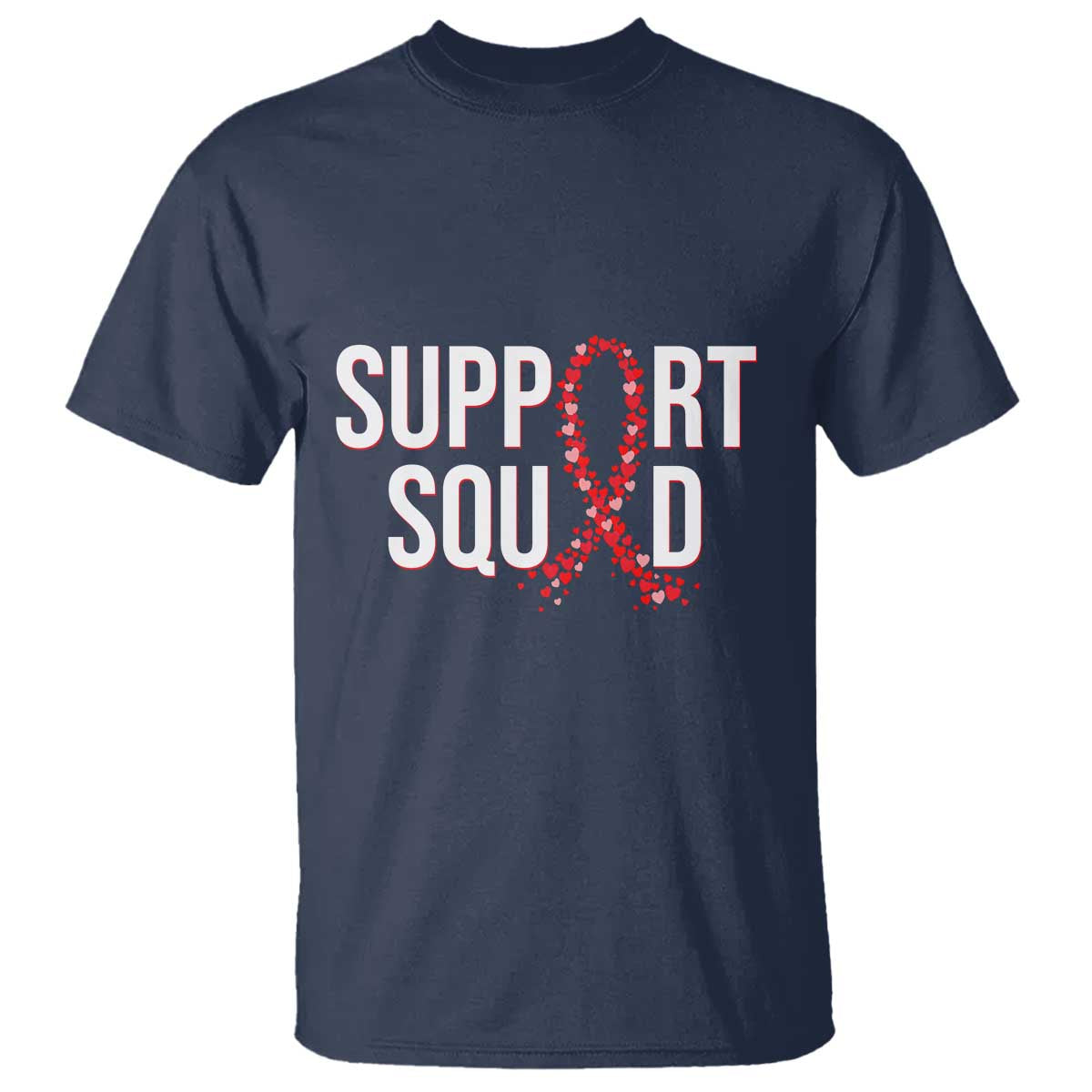 HIV AIDS Awareness Fighter T Shirt Support Squad Gift - Wonder Print Shop