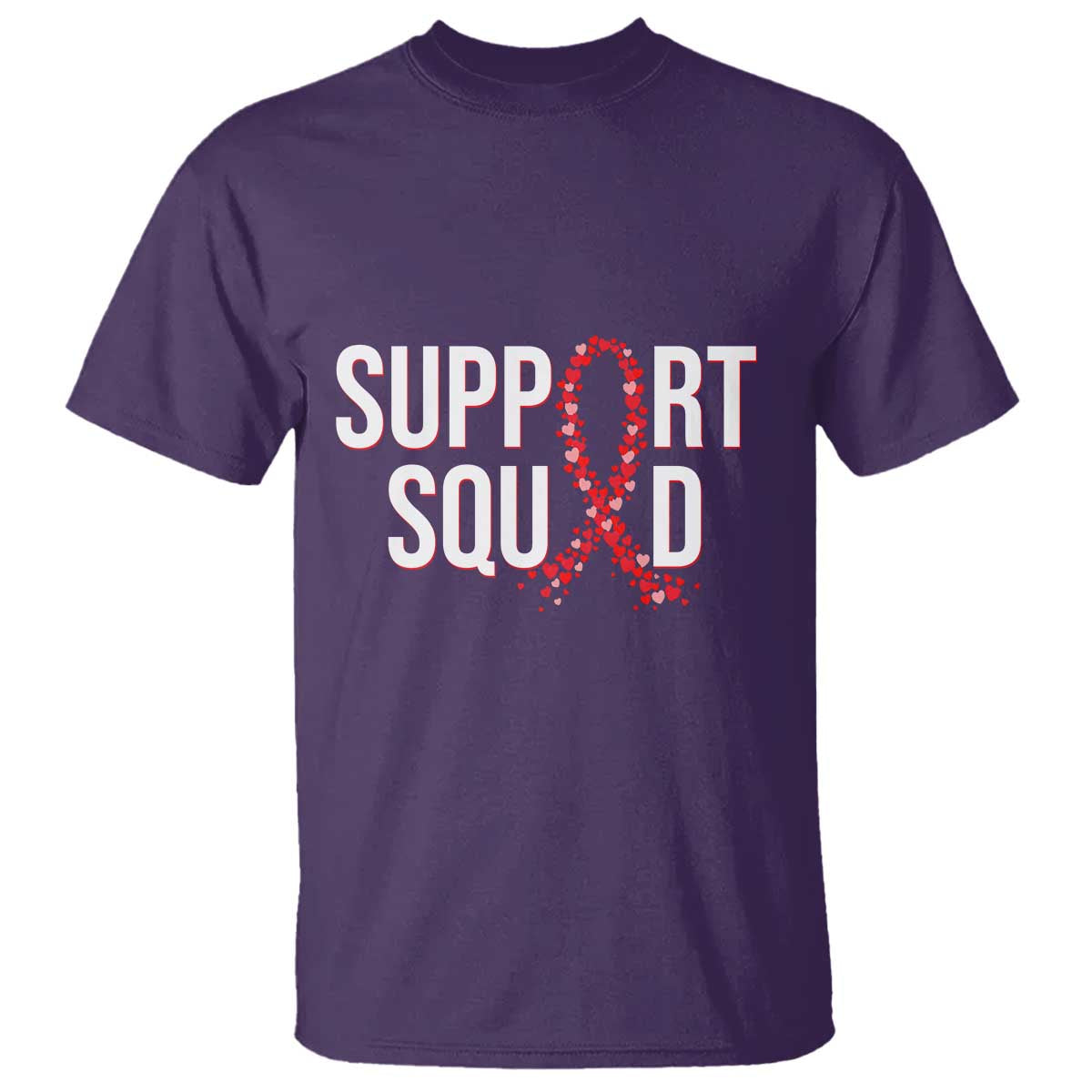 HIV AIDS Awareness Fighter T Shirt Support Squad Gift - Wonder Print Shop