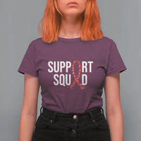 HIV AIDS Awareness Fighter T Shirt For Women Support Squad Gift - Wonder Print Shop