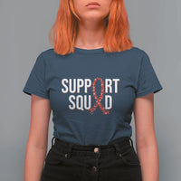 HIV AIDS Awareness Fighter T Shirt For Women Support Squad Gift - Wonder Print Shop