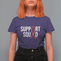HIV AIDS Awareness Fighter T Shirt For Women Support Squad Gift - Wonder Print Shop