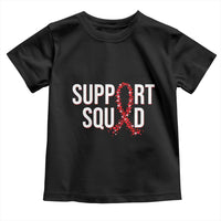 HIV AIDS Awareness Fighter Toddler T Shirt Support Squad Gift - Wonder Print Shop