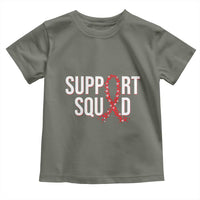 HIV AIDS Awareness Fighter Toddler T Shirt Support Squad Gift - Wonder Print Shop