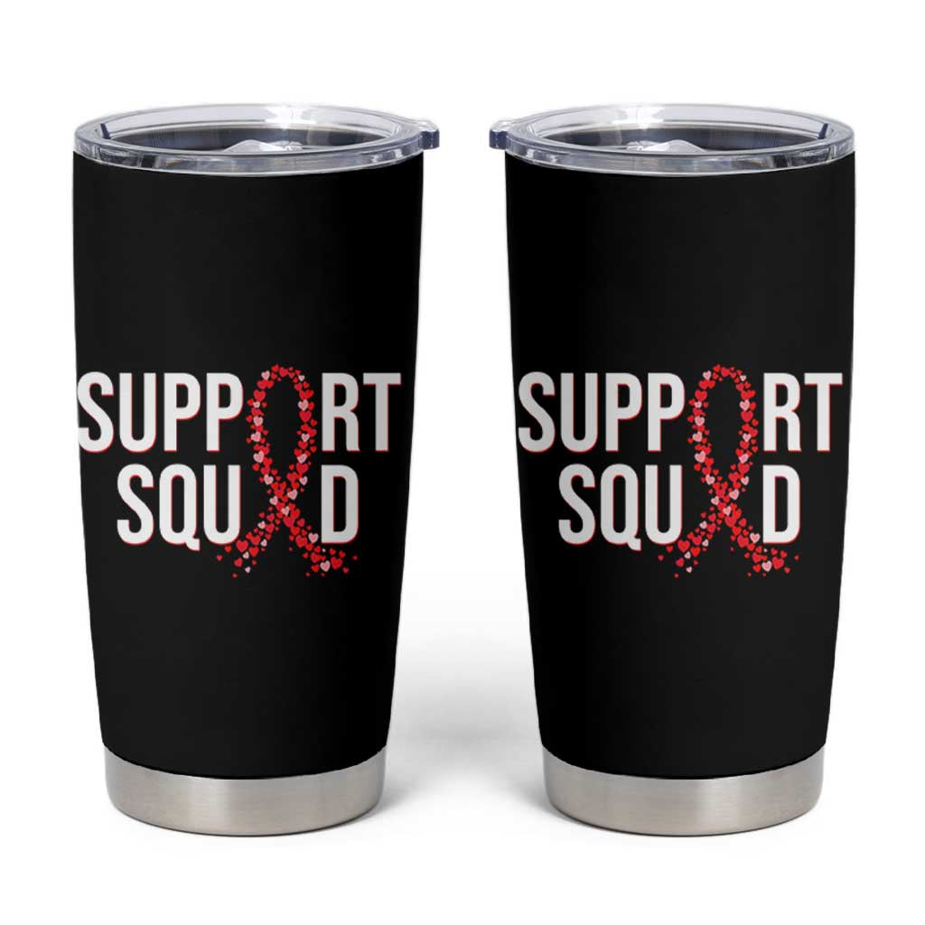 HIV AIDS Awareness Fighter Tumbler Cup Support Squad Gift - Wonder Print Shop
