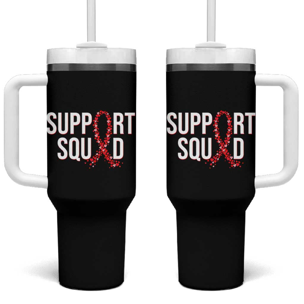 HIV AIDS Awareness Fighter Tumbler With Handle Support Squad Gift - Wonder Print Shop