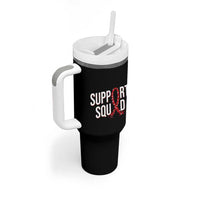 HIV AIDS Awareness Fighter Tumbler With Handle Support Squad Gift - Wonder Print Shop