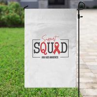Support Squad Red Ribbon HIV AIDS Awareness Month Gift Garden Flag - Wonder Print Shop