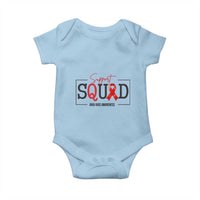 Support Squad Red Ribbon HIV AIDS Awareness Month Gift Baby Onesie - Wonder Print Shop