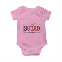 Support Squad Red Ribbon HIV AIDS Awareness Month Gift Baby Onesie - Wonder Print Shop