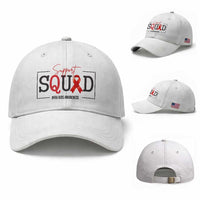 Support Squad Red Ribbon HIV AIDS Awareness Month Gift Baseball Cap