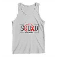 Support Squad Red Ribbon HIV AIDS Awareness Month Gift Tank Top - Wonder Print Shop