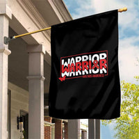 HIV Awareness Warrior Garden Flag Red Ribbon Fighter Gift - Wonder Print Shop