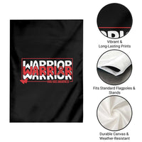 HIV Awareness Warrior Garden Flag Red Ribbon Fighter Gift - Wonder Print Shop
