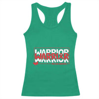 HIV Awareness Warrior Racerback Tank Top Red Ribbon Fighter Gift - Wonder Print Shop