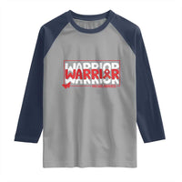 HIV Awareness Warrior Raglan Shirt Red Ribbon Fighter Gift - Wonder Print Shop