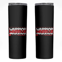 HIV Awareness Warrior Skinny Tumbler Red Ribbon Fighter Gift - Wonder Print Shop