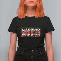 HIV Awareness Warrior T Shirt For Women Red Ribbon Fighter Gift - Wonder Print Shop