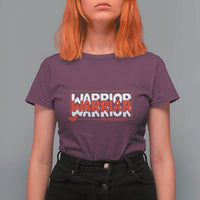 HIV Awareness Warrior T Shirt For Women Red Ribbon Fighter Gift - Wonder Print Shop