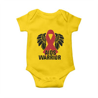 Aids Warrior Baby Onesie Red Ribbon HIV Awareness Gift - Wonder Print Shop