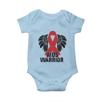 Aids Warrior Baby Onesie Red Ribbon HIV Awareness Gift - Wonder Print Shop