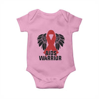 Aids Warrior Baby Onesie Red Ribbon HIV Awareness Gift - Wonder Print Shop