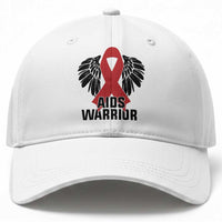 Aids Warrior Baseball Cap Red Ribbon HIV Awareness Gift