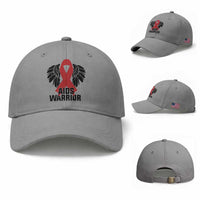 Aids Warrior Baseball Cap Red Ribbon HIV Awareness Gift