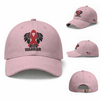 Aids Warrior Baseball Cap Red Ribbon HIV Awareness Gift