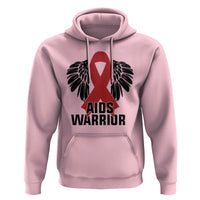 Aids Warrior Hoodie Red Ribbon HIV Awareness Gift - Wonder Print Shop