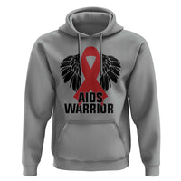 Aids Warrior Hoodie Red Ribbon HIV Awareness Gift - Wonder Print Shop