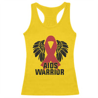 Aids Warrior Racerback Tank Top Red Ribbon HIV Awareness Gift - Wonder Print Shop