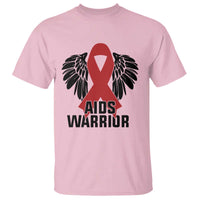 Aids Warrior T Shirt Red Ribbon HIV Awareness Gift - Wonder Print Shop