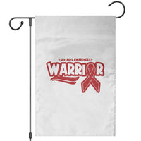 HIV Awareness Warrior Garden Flag Red Ribbon Support Gift - Wonder Print Shop