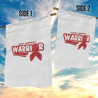 HIV Awareness Warrior Garden Flag Red Ribbon Support Gift - Wonder Print Shop