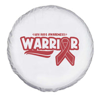 HIV Awareness Warrior Spare Tire Cover Red Ribbon Support Gift - Wonder Print Shop