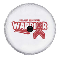 HIV Awareness Warrior Spare Tire Cover Red Ribbon Support Gift - Wonder Print Shop