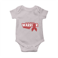 HIV Awareness Warrior Baby Onesie Red Ribbon Support Gift - Wonder Print Shop