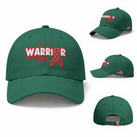 HIV Awareness Warrior Baseball Cap Red Ribbon Support Gift