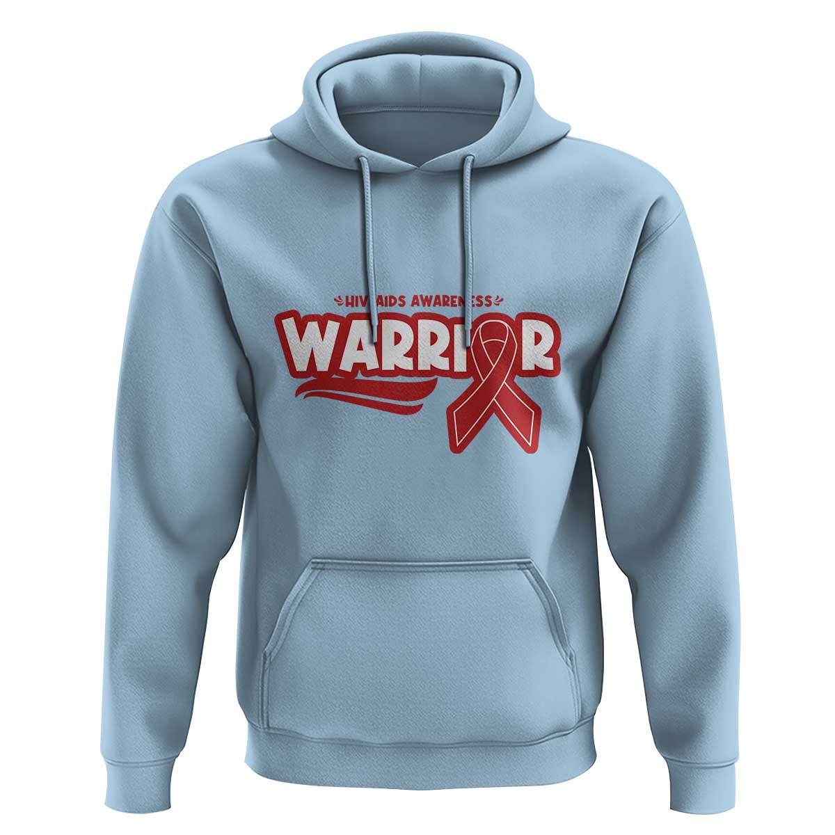 HIV Awareness Warrior Hoodie Red Ribbon Support Gift - Wonder Print Shop