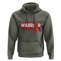 HIV Awareness Warrior Hoodie Red Ribbon Support Gift - Wonder Print Shop