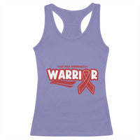HIV Awareness Warrior Racerback Tank Top Red Ribbon Support Gift - Wonder Print Shop