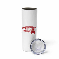 HIV Awareness Warrior Skinny Tumbler Red Ribbon Support Gift - Wonder Print Shop