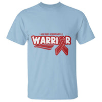 HIV Awareness Warrior T Shirt Red Ribbon Support Gift - Wonder Print Shop