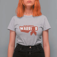 HIV Awareness Warrior T Shirt For Women Red Ribbon Support Gift - Wonder Print Shop