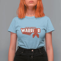 HIV Awareness Warrior T Shirt For Women Red Ribbon Support Gift - Wonder Print Shop