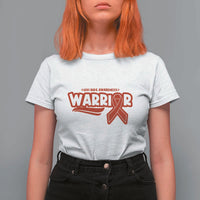 HIV Awareness Warrior T Shirt For Women Red Ribbon Support Gift - Wonder Print Shop