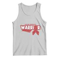 HIV Awareness Warrior Tank Top Red Ribbon Support Gift - Wonder Print Shop