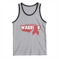 HIV Awareness Warrior Tank Top Red Ribbon Support Gift - Wonder Print Shop